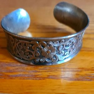 Silver cuff bracelet